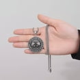 thumbnail image 4 of HOOUN Pendant Necklace for men Double wolf head Jewelry with Chain Gift, 4 of 6