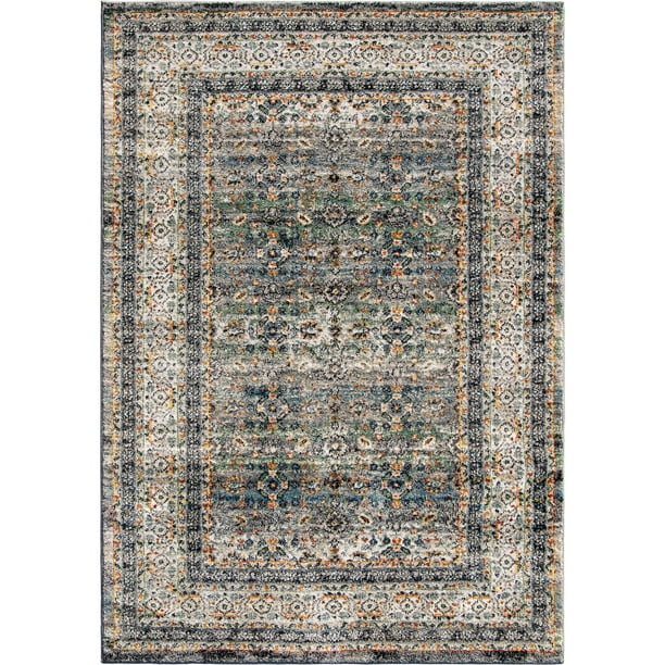 My Texas House Austin, Traditional Floral Area Rug, Multi, 7'10" x 10