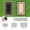 thumbnail image 2 of Smiry Outdoor Rugs 5x8, Waterproof Plastic Straw Indoor Outdoor Mat for Patio, RV Camping, Deck,Porch, Black & Beige, 2 of 6