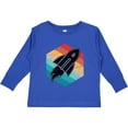 thumbnail image 3 of Inktastic Rocket Ship Retro Space Boys or Girls Long Sleeve Toddler T-Shirt, 3 of 5