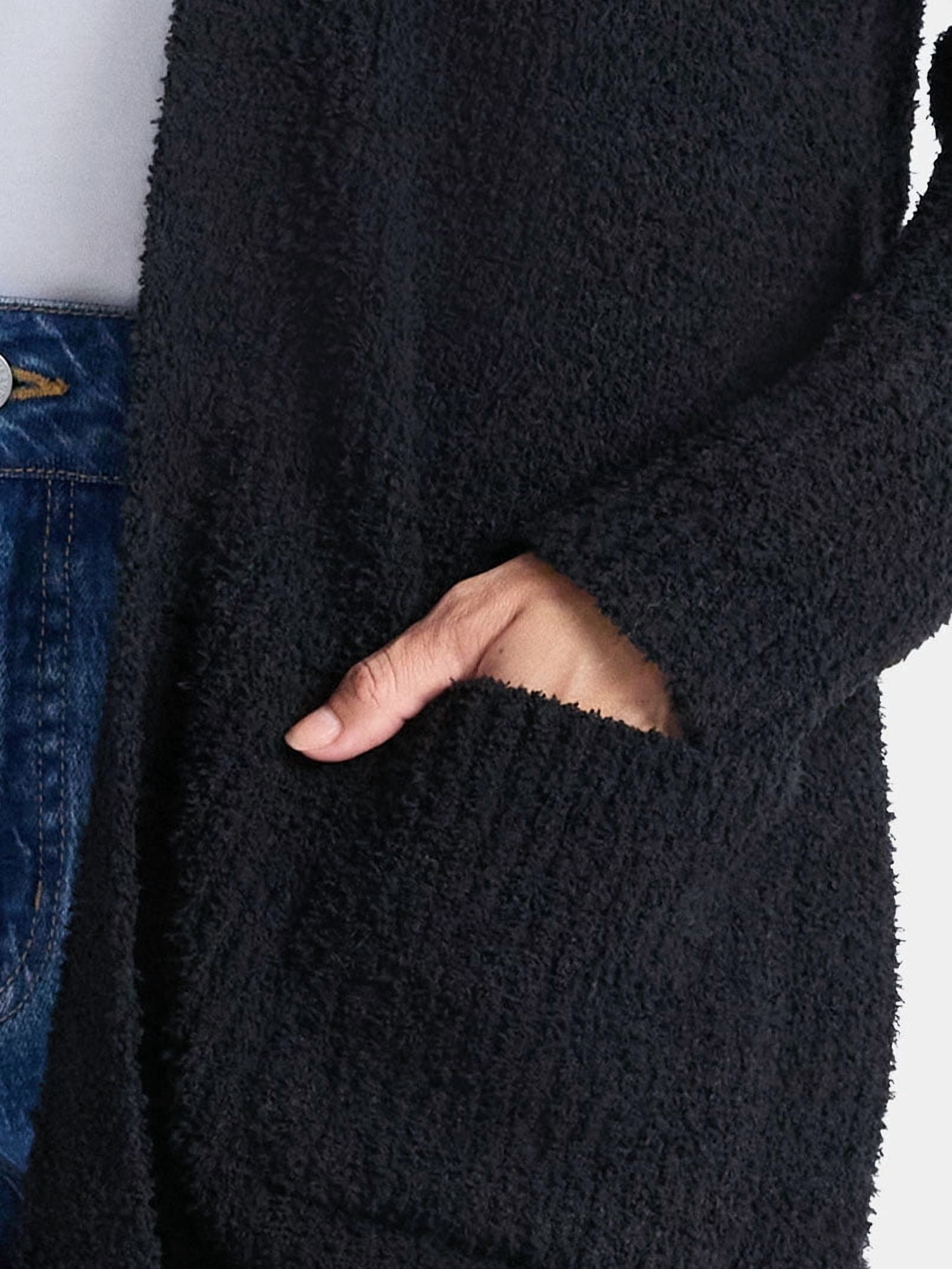 Time and Tru Women’s and Women’s Plus Super Soft Longline Cardigan Sweater, Lightweight, Size XS-4X