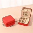 thumbnail image 1 of HaoXun Velvet Jewelry Box with Mirror - Multi-Compartment Jewelry Organizer, Portable Travel Case with Zipper Closure for Dressing Table and Travel Use, 1 of 1