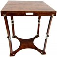 thumbnail image 1 of Spiderlegs Hand Crafted Portable Wooden Folding Cafe Table with a Mahogany finish, 1 of 1