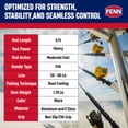 thumbnail image 4 of Penn Ally II Boat Conventional Casting Fishing Rod 6 Feet, up to 80 Pounds, Black, 4 of 8