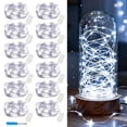 thumbnail image 1 of String Lights VOOKRY, paquete de 12 unidades, 30 LED, batería de 3 m, color blanco frío, 1 of 9