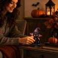 thumbnail image 7 of Halloween Decorations Indoor,Lighted Black Cat Table Lamp with Witch Hat,Stained Glass Style Halloween Witch Lamp,Gothic Decor for Shelf Desk(A), 7 of 7