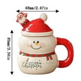 thumbnail image 3 of OEFNTAC Christmas Snowman Ceramic Mug, 10oz Cartoon Printed Coffee Cup with Gift Box, Microwave Safe Tea Cocoa Mug for Holiday, Cute Winter Decoration Present for Kids Adults, 3 of 7