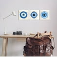 thumbnail image 2 of Stupell Industries Spiritual Evil Eye Mati Symbol Graphic Art Unframed Art Print Wall Art, Set of 3, Design by Ziwei Li, 2 of 6