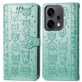 thumbnail image 3 of Funda Cartera FOXDOCK para OPPO Reno 14 5G , Flip PU con Relieve de Gatos y Perros, Tarjetero y Soporte, 3 of 6