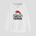 thumbnail image 2 of Kaemgyyd Womens Hoodies Fall Long Sleeve Drawstring Pullover Tops with Pockets Fashion Christmas Print Loose Sweatshirt, 2 of 3