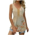 thumbnail image 2 of Aloohaidyvio Tank Tops for Women ,Ladies Summer Vintage Fashion Printed Sleeveless Camisole Tank Top, 2 of 6