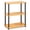 Marble White, variant on Modern Stackable End Table with Shelves, Columbia Walnut Finish, Space-Saving Cube Design, Durable and Stylish Living Room Furniture