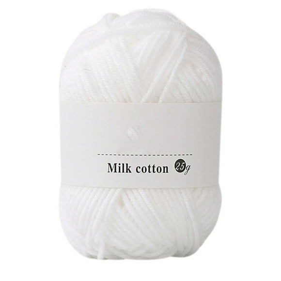 ZZkhGO Colorful Hand Knitting Yarn, 25g Milk Soft Baby Cotton Wool Crochet Yarn, Premium Acrylic Knitting Yarn for Sweaters Hats Scarves DIY Crafts
