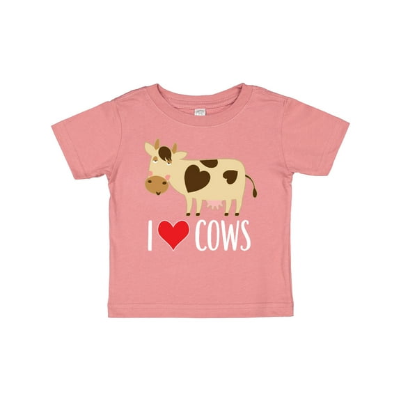 Inktastic I Love Cows Dairy Farmer Boys or Girls Baby T-Shirt