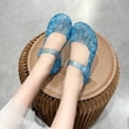 thumbnail image 7 of Ecetana Girls Jelly Sandals Princess Costumes Flats Shoes Cosplay Birthday Party Dress Up Shoes for Kids Toddler, 7 of 7