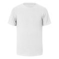 thumbnail image 4 of TANGQIOP T-Shirts for Men Short Sleeve Ribbed Knit Crew Neck Solid Color Slim Fit Athletic Quick Dry Moisture Wicking Breathable White XL, 4 of 8