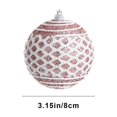thumbnail image 3 of Christmas JoyMoreHome Christmas Tree Ball Ornament 3.14" Red White Glittering Shatterproof Foam Hanging Christmas Ball Ornaments for Xmas New Year Birthday Home Party Supplies, 3 of 6