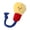 Yellow, variant on Interactive Dog Chew Toy Light Bulb Shape Squeaky Sound Teething Toy for Aggressive Chewer Indoor Entertainment Fun