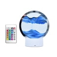 thumbnail image 4 of GUOOL 3D Flowing Sand Night Light Decorative Hourglass Lamp Quicksand Painting Dynamic Blue, 4 of 9