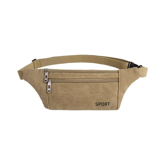 Khaki Mobile Phone Belt Bag Oxford Cloth Waist Pouch For Men Women Outdoor Work Cashier Wallet Thickened Wear Crossbody Fanny Pack Hands Free Storage 32X11Cm Size