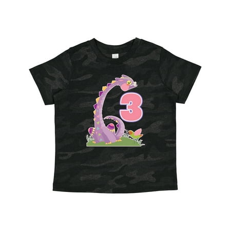 

Inktastic 3rd Birthday Dragon 3 Year Old Girl Gift Toddler Toddler Girl T-Shirt