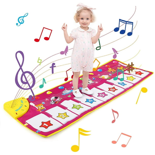 Tapis Musical Pour Bébé Enfant Jouet Clavier de Piano Avec Les Pieds Danser  Jeux