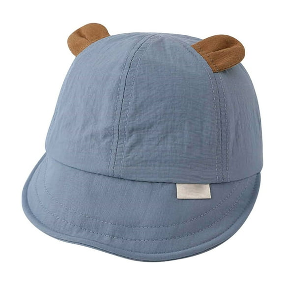 Toddler Boy Baseball Cap Baby Sun Soft Caps Girl Cute Bear Ear Hat Kid Summer Hats for Infant