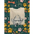 thumbnail image 3 of Smiling Corgi W Santa Hat Sweatshirt Men -Image by Shutterstock, Male 3X-Large, 3 of 4