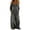 Black, variant on Womens Denim Jumpsuits with Pockets Off the Shoulder Long Sleeve Squared Neck Wide Leg Loose Jean Jumpsuits with Suspenders White