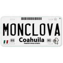 Monclova Coahuila Mexico Novelty Car License Plate