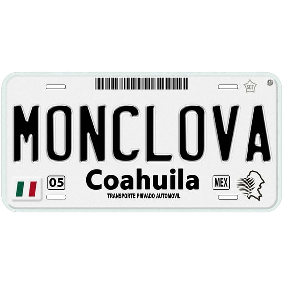 Monclova Coahuila Mexico Novelty Car License Plate