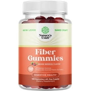 Natures Craft Prebiotic Fiber Gummies for Adults, Immunity & Digestive Support, Mixed Berries,120 Ct
