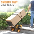 thumbnail image 7 of Olympia Tools Folding Hand Truck with Wheels - Heavy Duty Trolley (330lbs Stair Climbing Hand Truck), 7 of 7