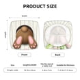 thumbnail image 6 of Easygdp Brown Bunny Bottom And Easter Eggs Square Chair Cushion Cover Stretch Chair Seat Covers Removable Washable for Hotel, Bedroom, Office, 6 of 9
