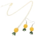 thumbnail image 5 of Pineapple Earrings and Necklace Set in Assorted Colors Vintage Fashionable Alloy Jewelry for Women Lightweight and Durable 1 Set, 5 of 5