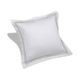 thumbnail image 2 of Melange Home 600 Thread Count Cotton 2 Stripe Embroidered Sham Cover Set Blue, 2 of 5
