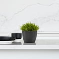 thumbnail image 3 of Ecopots Stockholm 6.2" x 4.9" Round Dark Gray Plastic Modern Planter, 3 of 4