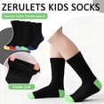 thumbnail image 4 of Kids Socks, 15 Pairs Toddler Sock Crew Mid Calf Cut Casual Dress Soft Socks for Boys Girls 1-13 Years, 4 of 6