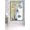 thumbnail image 3 of Hampton Beach, New Hampshire, Nautical Chart (36x54 Giclee Gallery Art Print, Vivid Textured Wall Decor), 3 of 3