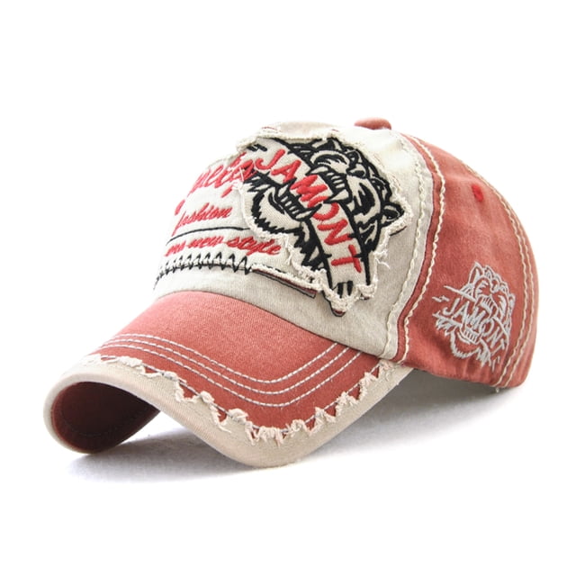 Gorra de béisbol de algodón ajustable universal con patrón de tigre para hip hop hombres mujeres YUNYI BRAND Deportes