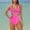 Hot Pink#bathing suit wraps sarongs, variant on Moxiu Swimdress for Women 2025 One Piece Swimsuit Tummy Control Bathing Suits Plunge V Neck Wrap Twist Ruffle Ruched Slim Swim Dress Swimwear with Skirt Pink,XXL