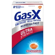 Pack of 4 Gas-X Ultra Strength Softgels - 50 ct - Package may vary