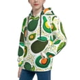 thumbnail image 2 of Kll Unisex Kids Boys Girls Hooded Pocket Pullover Hoodies-Green Avocado, 2 of 9