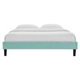 thumbnail image 5 of Modway Reign Full Performance Velvet Platform Bed Frame in Mint, 5 of 6