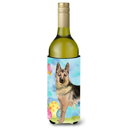 

German Shepherd Easter Wine Bottle Beverge Insulator Hugger