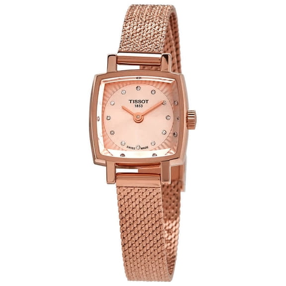 Tissot T-Lady Lovely Square Women's Pink Dial Quartz Watch T058.109.33.456.00