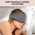 thumbnail image 5 of Kitsch Satin Pillow Sleep Eye Mask, Padded, Migraine Relief, Charcoal, 5 of 10