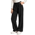 thumbnail image 2 of Nekdswn Girls Wide Leg Sweatpants Teen Fleece Lined Baggy Trousers Stretchy Open Bottom Pull on Slacks Kids Fall Athletic School Pants, 2 of 8