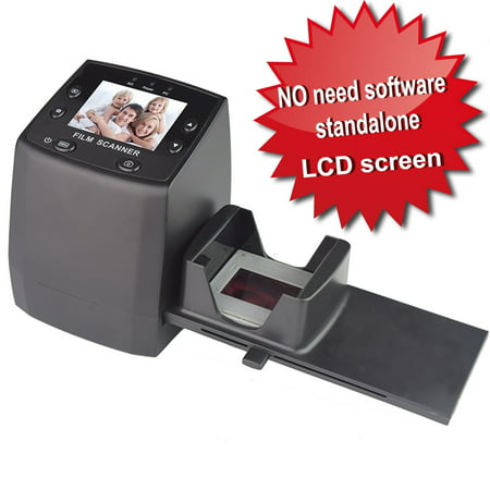 DigitNow! High resolution film scanner convert 35/135mmNegative&Slide to Digital JPEGs and saved to SD card, Using Built-In Software Interpolation with 1800DPI High Resolution-5/10M Photo&Film (Best High Resolution Scanner)
