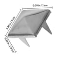 thumbnail image 2 of USHOBE 100Ud Remaches Cuadrangulares De Hierro Plata Para Adornos En Prendas Y Artículos DIY, 2 of 7